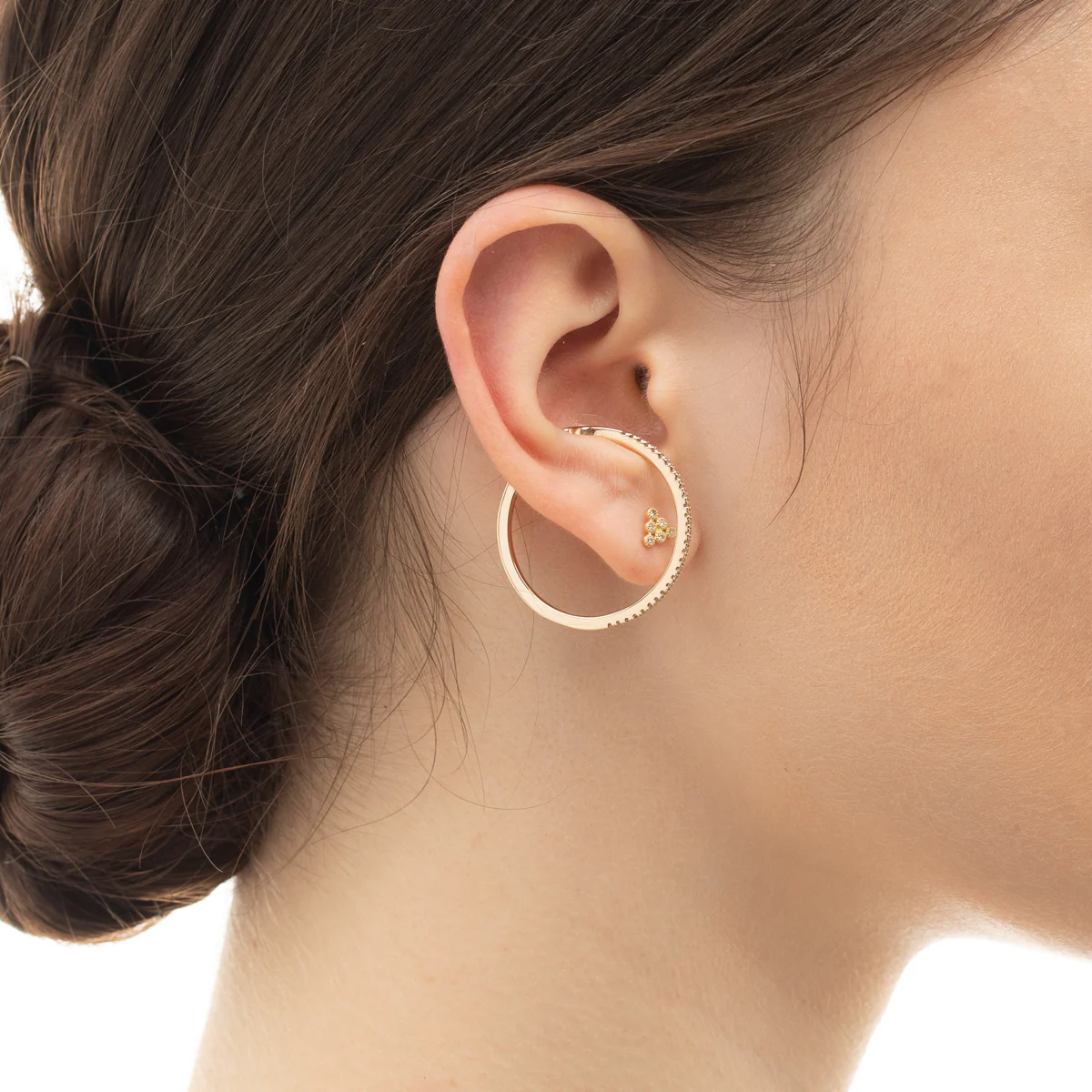 GOSSAMER Oversized Diamond Ear Cuff Large size - Image 8