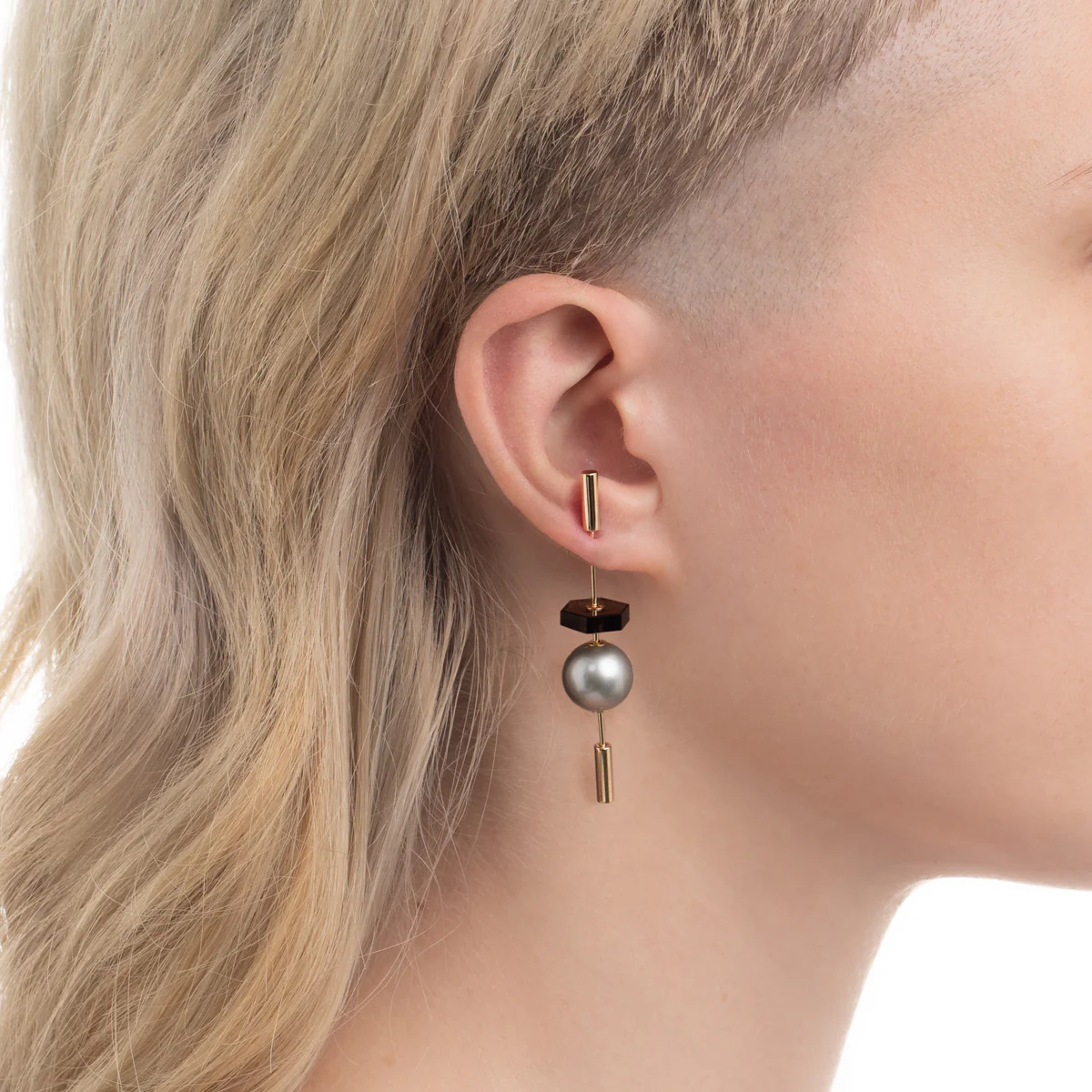 SPEAR Earring, Akoya Pearl & Rutile - Image 6